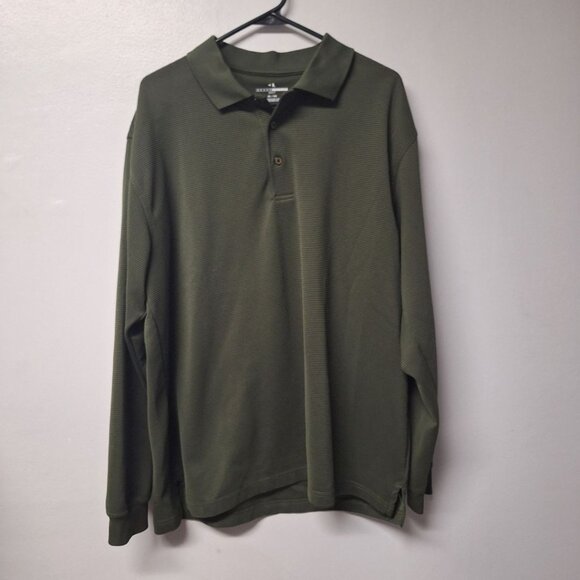 Grand Stand Long Sleeve Shirt Golfing Sports Active Mens‎ XL Green - Picture 7 of 7
